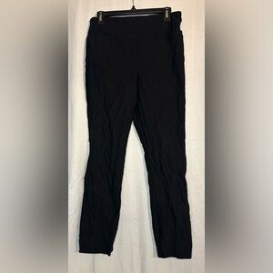 Kim Rogers Tummy Control Women’s Black Trousers size 10 Short Front Pockets